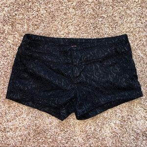 Black Lace Shorts